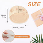 3 Pairs Ball of Foot Cushion Pads Honeycomb Fabric Forefoot Socks Pads Women's Invisible Toeless Half Socks Metatarsal Pads for Women Men Forefoot Care (3Pairs Beige, M)