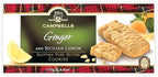 Campbells Shortbread with Stem Ginger & Sicilian Lemon 4.41 Oz (125g) - Pure Butter Scottish Shortbread Cookies from Scotland, Ginger Lemon Cookies, Gourmet British Tea Biscuits & Gift Box