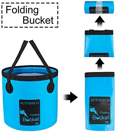 Collapsible Bucket 5 Gallon Container Folding Water Bucket Portable Wash Basin 20L