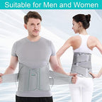 Entire Back Brace, Lumbar Support Belt for Women & Men, Adjustable Waist Trainer Belt for Entire Back Pain Relief,Keeps Your Spine Straight and Safe (XL)