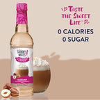 Jordan's Skinny Mixes Syrups, Hazelnut Coffee Syrup, Sugar Free, 25.4 Ounces (Pack of 2), Zero Calorie Drink Flavoring & Mixes