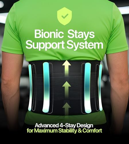 Plus Size Lower Back Brace 5XL - The Most Effective Back Pain Relief for Men & Women, Adjustable Lumbar Support Belt for Injury Prevention, Sciatica, Scoliosis, Herniated Disc