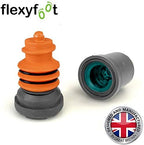 Flexyfoot Shock Absorbing Crutch Ferrule - Grey - 19mm