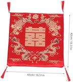 Chinese Classical Square Seat Cushion Dragon and Kneel Pad for Weddings Dining and Home Use Comfortable Chair Pad for Indoor and Outdoor Settings