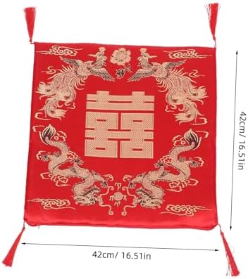 Chinese Classical Square Seat Cushion Dragon and Kneel Pad for Weddings Dining and Home Use Comfortable Chair Pad for Indoor and Outdoor Settings