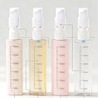 4 in 1 Travel Dispenser, 4 Pack 30ML Travel Bottles with Stickers for Toiletries, Leak Proof Travel Size Containers, Portable for Shampoo Lotion Conditioner Cream Green