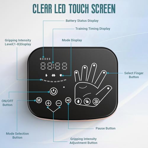 Rehabilitation Robot Gloves for Stroke Hand Therapy Equipment,Adults Arthritis Hemiplegia Hand Recovery Device Finger Trainer