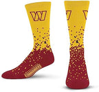 For Bare Feet NFL unisex-child Spray Zone Crew Sock Nfl Youth