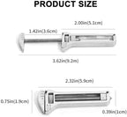 Compact Titanium Multi-tool, Pocket Multitool Mini Wrench, Bottle Opener Keychain, Mini Alloy Multi-tool for Everyday Prep, Repairing, Backpacking, Camping, And Hiking(2pcs)