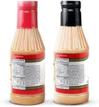 Terry Ho's Yum Yum Sauce Original & Spicy 16oz Bundle - Sweet, Tangy Mayonnaise-Based Sauce for Dipping, Marinade, and Dressing for Shrimp, Steak, Chicken & Veggies.