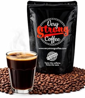 Very Strong Coffee 500g - Whole Beans - 100% ROBUSTA COFFEE - TWICE THE CAFFEINE - TWICE THE TASTE.