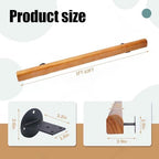 Wooden Handrails, 1-20ft Non-Slip Staircase Handrail, for Home Garden Corridor Lofts Kindergarten Guardrail Decking Railings, Wall Mounted Barrier-Free Staircase Grab Bar for Elderly (Size : 6ft)