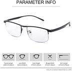 LJIMI Photochromic Progressive Multifocus Reading Glasses Transition Sun Readers Anti Blue Light Sunglasses for Men Women