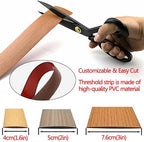 Self Adhesive Floor Transition Strip,Non-Slip Waterproof Laminate Floor Cover Trim Strips for Joining Tile Gaps, Carpet, Threshold(Natural,5cmx1.0m)