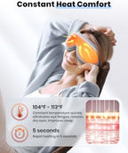 latumab Eye Massager with Heat, Heated Eye Mask with Bluetooth Music, Face Massager, Mask for Migraine & Headache Relief, Improved Sleep, Birthday Gifts for Mom Dad Women Men Her Him