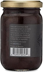 Mina Black Olive Spread, Gourmet Olive Tapenade, 7 oz (200g) - Premium Olive Spread made with Dry Cured Black Olives, Perfect for Appetizers, Dips, and More, Made with Moroccan Olives
