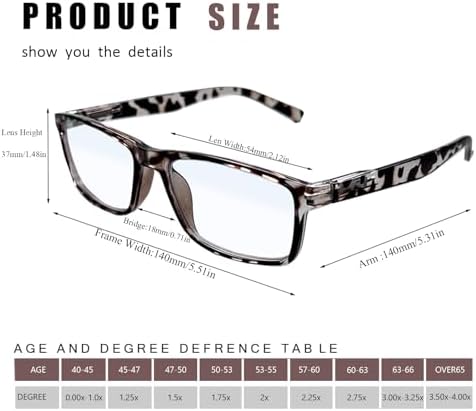 BIENCOOL Blue Light Blocking Reading Glasses,Readers for Men Women Spring Hinge Computer Eyeglasses