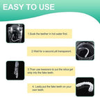 2 Pairs Temporary Smile Support Adjustable for All Genders - Natural Look & Comfort, Beautiful Smile Teeth Whitening Kits(White)