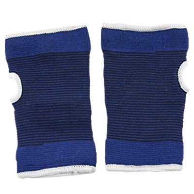 2 x Blue Elastic Wrist Palm Support Protector Size S