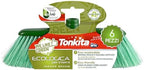 TONKITA Ecological Indoor Broom from The We Like Green Line, Slim and Lightweight Design, Broom Without Handle for Indoor Use, for Dust and Stubborn Dirt, Made in Italy