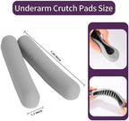 Replacement Crutch Pads, 2 Pack Crutch Padding, Underarm Crutch Pads, Replacment Cushion Tops Axillary Support Double Crutches Accessories
