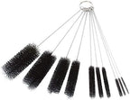 Long Straw Brush, Nylon Pipe Tube Cleaner 8.2-ihch 10 Different Diameters Set of 10