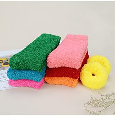 Century Star Womens Fuzzy Fluffy Cozy Warm Super Soft Slipper Socks Microfiber 3-8 Pairs Home Socks For Christmas