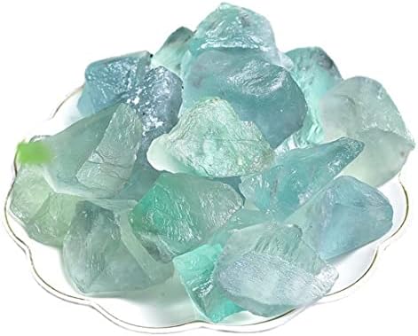 Fluorite Raw Crystals, Large 1.25-2.0" Healing Crystals Natural Rough Stones Crystal for Tumbling, Cabbing, Fountain Rocks, Decoration, Polishing, Wire Wrapping, Wicca & Reiki