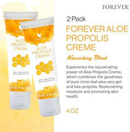 Forever Living - Aloe Propolis Creme - Skin Nourishment with Aloe Vera and Bee Propolis - Moisturizing Cream with Vitamins A, E & C - 4 oz (2 Pack)