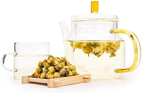 oriarmcha 225g / 8oz Chinese Chrysanthemum Flower Tea Buds - Decaffeinated Chrysanthemum Tea Dried Herbal Flowers - Tai Ju Floral Tea Loose Leaf 1st Grade - Naturally Processed