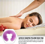 Massage Face Cradle Cushion, U Shaped Headrest Face Down Prone Position Cushion Pillow for Massage Tables Neck Head Rest Pad for Beauty Spa