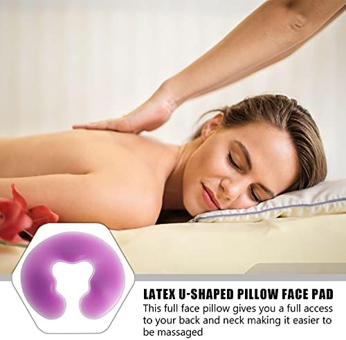 Massage Face Cradle Cushion, U Shaped Headrest Face Down Prone Position Cushion Pillow for Massage Tables Neck Head Rest Pad for Beauty Spa