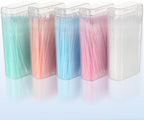 500Pcs Double Head Dental Floss Interdental Toothpick Brush Teeth Stick Oral Care Tool Disposable Plastic Toothpicks for Travel and Home Use (100pcs/Box)