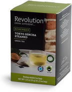 REVOLUTION TEA® Sencha Green Tea [THE ORIGINAL] – Tokyo Sencha Steamed – Premium Full Leaf Tea – Biodegradable Infuser Tea Bags – Green Tea – 20 Bags