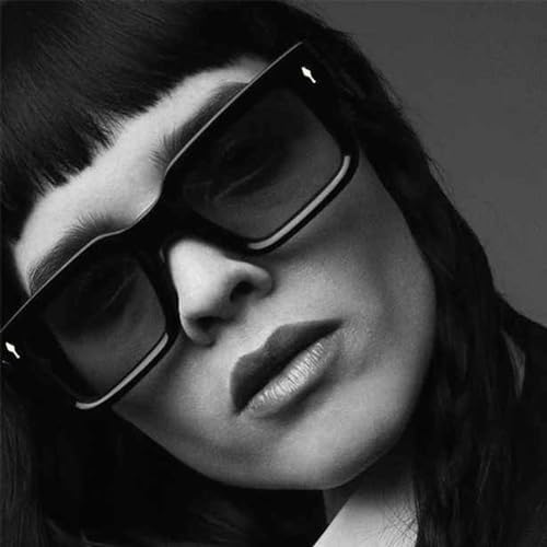 Thick Square Frame Glasses for Women Men Chunky Rectangle Non Prescription Blue Light Glasses Computer Eyeglasses