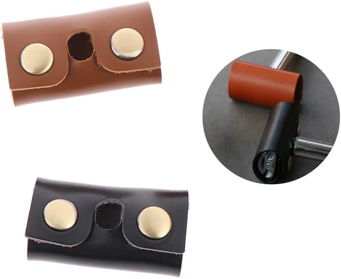 2 Pack Razor Protector Cover Shaver Safety Travel Case Blade Head Holder Double Edge Storage Leather Protective Sleeve Guard Sheath Accessories Fits Most Men Women Razors