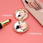 Niece Compact Mirror Niece Gifts from Auntie Inspirational Gifts for Her from Auntie Encouragement Folding Makeup Mirror for Girls from Aunt Birthday Presents Christmas Graduation Wedding Presents