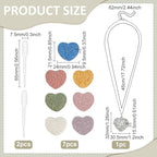 PH PandaHall Aromatherapy Essential Oil Diffuser Necklaces Love Heart Hollow Locket Pendant Necklace Tree of Life Pattern Locket Pendant Scent Necklace with 7 Lava Rocks Stones for Men Women Gifts