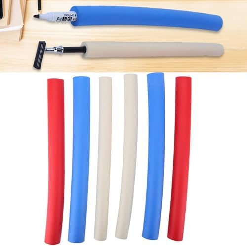 Foam Handle Cover, Pack of 6 Non Slip Foam Handle Sleeve Cover Utensils Pen Foam Grip Tubing Handle Sleeve for Elderly Disabled Handicapped Assist Tool