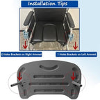 Wheelchair Tray Table - Removable Wheelchair Desk Lap Board Eating Aid for Nursing Patient, Fits Wheelchair Arms of Distance 16" - 20" (Black)