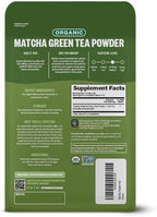 FGO Organic Matcha Green Tea Powder, Japanese Culinary Grade for Cooking, Baking, and Smoothies, 4 Ounce Resealable Bag, Packaging May Vary (Pack of 1)
