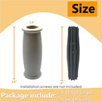 Crutch Solid Hand Grips Kit, Replacement Cushion Handles Medical Drive Cane Crutch Handgrips, 2 Pcs