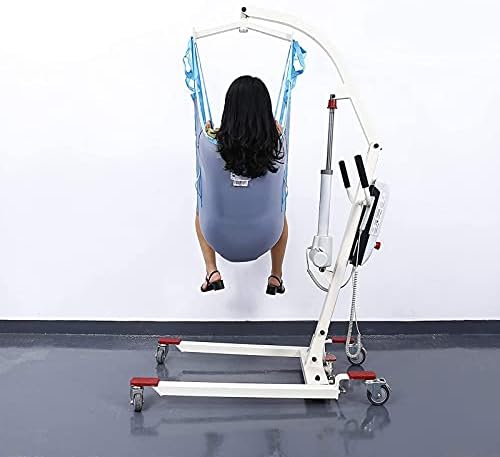 Patient Lift Sling, Adjustable Full Body Transfer Belt Moving Assist for Elderly, Disabled, and Bedridden, Max 600lb Weight Capacity