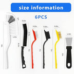 6 Pack Cleaning Brush Set for Kitchen and Bathroom Gap Crevice Stove Sink Window Track Household Cleaning Tools