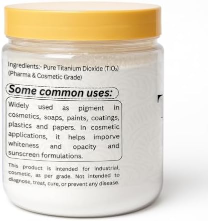 Herbs Botanica Titanium Dioxide Powder 8 oz | Pure White Pigment for Soap Making, Cosmetics, DIY Crafts & Skincare Formulations | Fine, Uncoated, Multipurpose Powder
