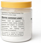 Herbs Botanica Titanium Dioxide Powder 8 oz | Pure White Pigment for Soap Making, Cosmetics, DIY Crafts & Skincare Formulations | Fine, Uncoated, Multipurpose Powder