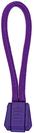Paracord Planet Zipper Pulls Available in Various Color Combinations – Choose from 5, 10 and 20 Pack Sizes (Acid Purple/Purple, 5 Pack)