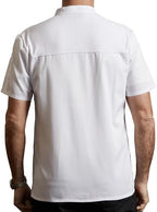 KITCHIEF Black Chef Coat With Mesh Lightweight Chef Jacket Men Short Sleeve Chef Uniform for Kitchen,Restaurant,Bakery