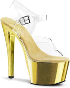 Pleaser Women's SKY308/C/GCH Platform Dress Sandal