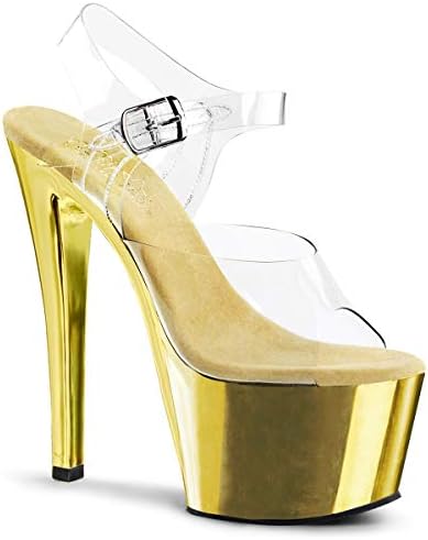 Pleaser Women's SKY308/C/GCH Platform Dress Sandal